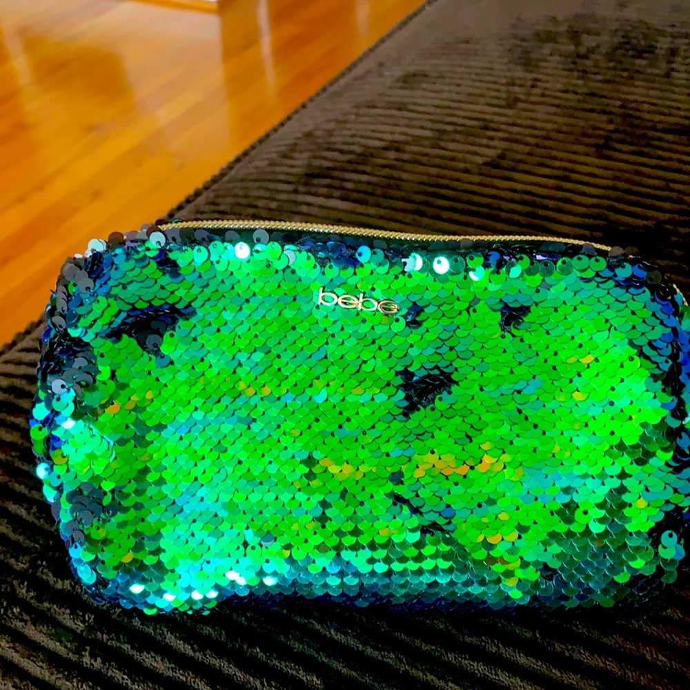 Sequin pouch bag